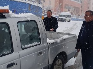 Zabıta ekipleri kar lastiği ve zincir denetimi yaptı