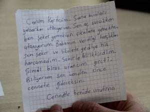 Biriktirdiği harçlığını, duygu yüklü bir mektupla bağışladı