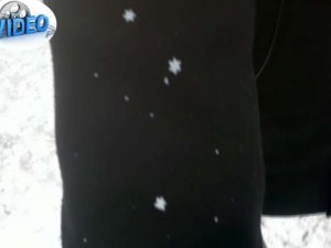 Van’da yıldız şeklinde kar yağdı