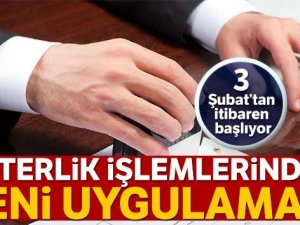 Noterlik İşlemlerinde Güvenli Ödeme Sistemi'ne 3 Şubat 2020'de geçilecek'