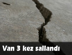 Van 3 defa sallandı