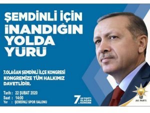 Ak Partinin 7. Olağan Şemdinli kongresi 22 şubatta