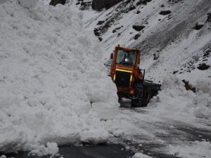 Hakkari-Çukurca kara yoluna çığ düştü