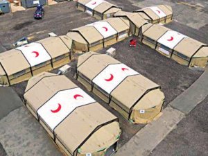 Van'a ve Ağrı'ya sahra hastaneleri gönderildi