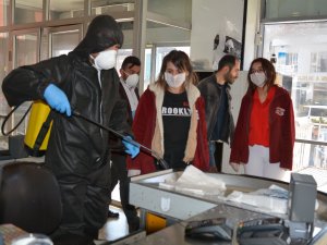 Hakkari’de AVM’ler üçüncü defa dezenfekte edildi