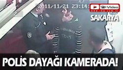 Polis dayağı kamerada
