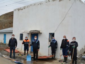 Hakkari’deki su depoları yıkandı