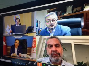 Başkan Taş telekonferans toplantısına katıldı