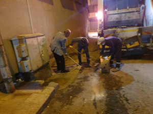 Belediye ekipleri bayram mesaisinde