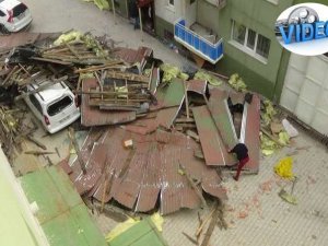 Hakkari'de fırtına afeti yaşandı