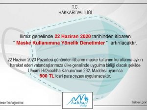 Valilik açıkladı maske takmayana para cezası