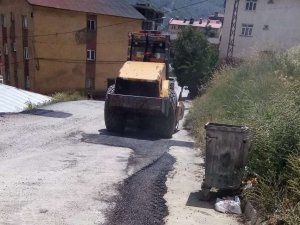 Hakkari’de asfalt yama çalışması