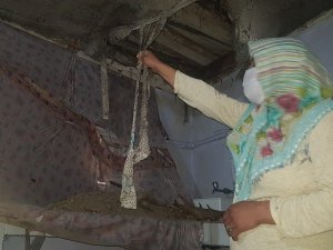 Bozkurt ailesinin toprak damı çöktü