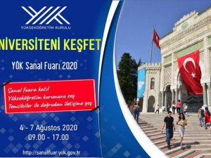 Üniversiteni keşfet YÖK sanal fuarına davet