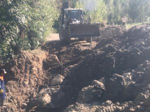 Hakkari belediyesinde kanalizasyon çalışması