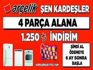 Arçelik Şen Kardeşlerde indirim kampanyası