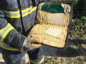 Eşyalar kül oldu Kur’an-ı Kerim yanmadı