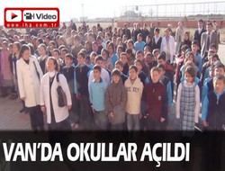 Van'da okullar açıldı
