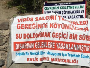 Çeşmeden su doldurmak yasaklandı