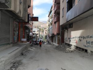 Hakkari Kayacan Caddesi asfalt için hazır