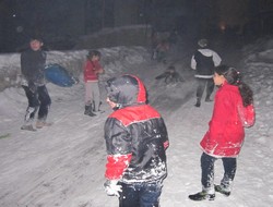 Çocukları ile birlikte kaydılar