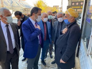 Başkanı Gür, sınırdaki ilçeleri ziyaret etti