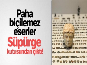 Paha biçilemez eserler süpürge kutusundan çıktı