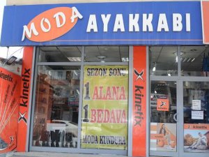 Moda ayakkabıda 1 alana 1 bedava