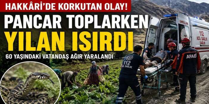 Hakkari’de Yılan Saldırısı: Yaylada Fenalaşan Vatandaş Kurtarıldı