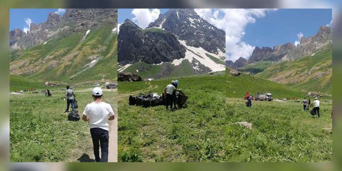 Hakkari Belediyesi'nden 3 bin rakımda çevre seferberliği