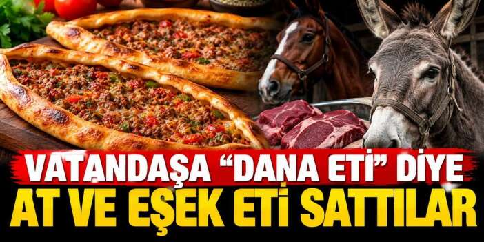 Vatandaşa “Dana Eti” Diye at ve eşek eti sattılar