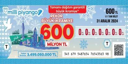 Milli Piyango yılbaşı çekilişi sonuçlandı: 600 milyon lirayı kazanan numara belli oldu