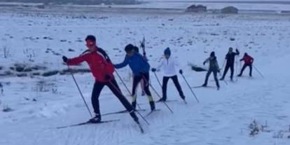 Yüksekova'lı sporcular, zorlu şartlarda yarışmaya hazırlanıyor