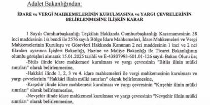 Hakkari'de vergi mahkemeleri kuruluyor