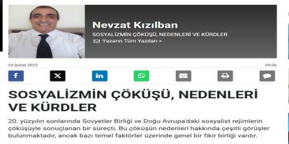 SOSYALİZMİN ÇÖKÜŞÜ, NEDENLERİ VE KÜRDLER