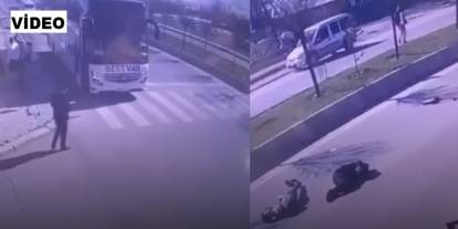 Motosiklet Yayaya Çarptı, 3 Yaralı!