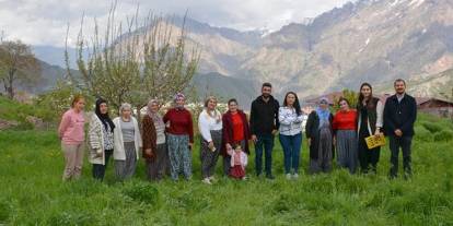 Hakkari'de kadın üreticilere safran yetiştiriciliği eğitimi