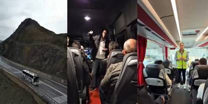 Hakkari'de otobüste sivil polis denetimi