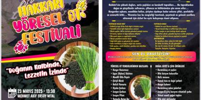 Hakkâri’de gastronomi Festivali Başlıyor!