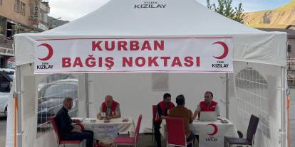 Hakkari’de Kurban bağış noktası hizmete açıldı