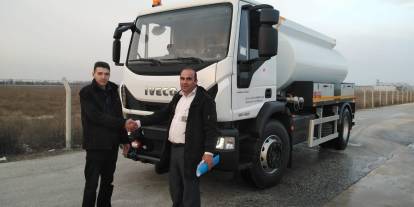 Durankaya Belediyesi'ne arazöz desteği