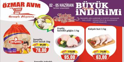 Özmar AVM'den büyük bayram indirimi