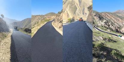 Hakkari'de tozlu yollar asfalta dönüşüyor