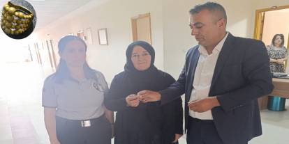 Hakkari'de bulunan 35 bin TL değerindeki yüzük sahibine teslim edildi