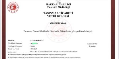 Hakkari’de resmi emlak yetkisi Yeryüzü Emlak’a verildi