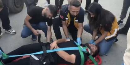 Otomobil ile motosiklet çarpıştı: 1 yaralı