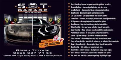 S.O.T Garage Auto Detailing artık Hakkari’de!