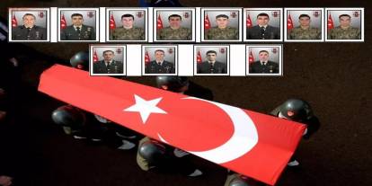 Türkiye  yasta: 12 şehidimizin kimlikleri açıklandı