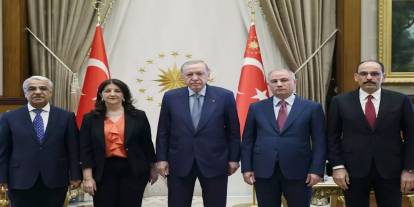 Cumhurbaşkanı Erdoğan ile DEM Parti heyeti arasındaki görüşme başladı