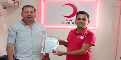 Kan bağışı yapanlar ödüllendirildi